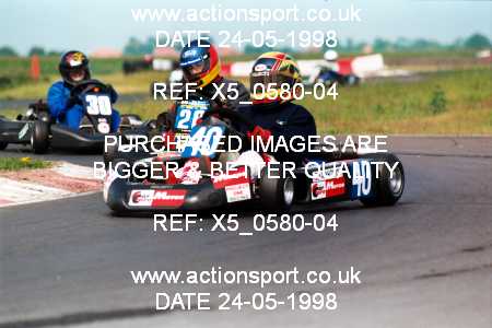 Photo: X5_0580-04 ActionSport Photography 24/05/1998 Lincs Kart Club - Fulbeck  _3_JuniorTKM #40