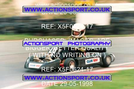 Photo: X5F0624-17 ActionSport Photography 29/05/1998 Club 100 Kart Enduro - Buckmore Park _1_AllPhotos #20