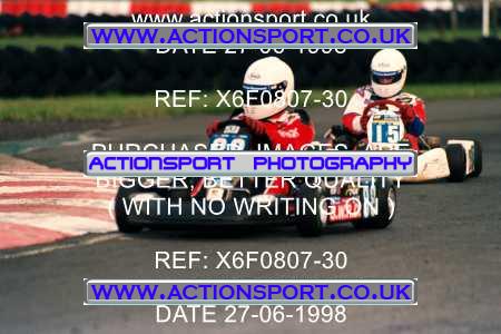Photo: X6F0807-30 ActionSport Photography 27/06/1998 Ulster Kart Club Five Nations Kart Championships - Nutts Corner _3_JuniorTKM #15