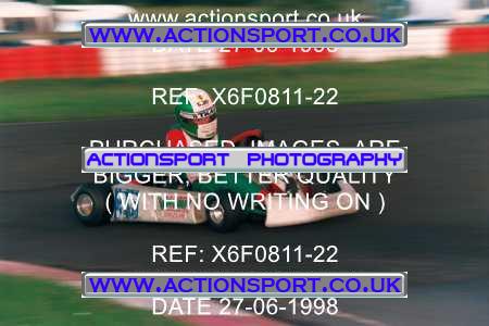 Photo: X6F0811-22 ActionSport Photography 27/06/1998 Ulster Kart Club Five Nations Kart Championships - Nutts Corner _3_JuniorTKM #96