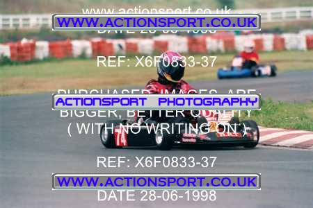Photo: X6F0833-37 ActionSport Photography 28/06/1998 Manchester & Buxton Kart Club - Three Sisters, Wigan _1_SeniorTKM #74