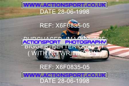 Photo: X6F0835-05 ActionSport Photography 28/06/1998 Manchester & Buxton Kart Club - Three Sisters, Wigan _2_JuniorTKM #62