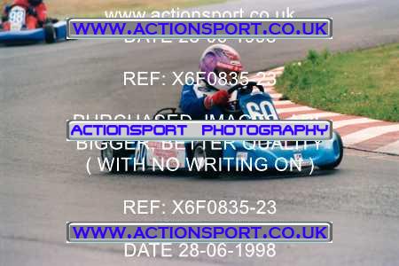Photo: X6F0835-23 ActionSport Photography 28/06/1998 Manchester & Buxton Kart Club - Three Sisters, Wigan _2_JuniorTKM #60