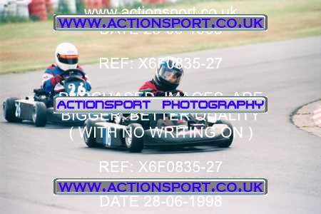 Photo: X6F0835-27 ActionSport Photography 28/06/1998 Manchester & Buxton Kart Club - Three Sisters, Wigan _2_JuniorTKM #26