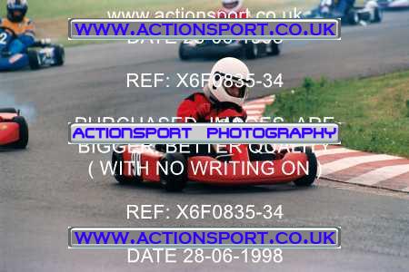 Photo: X6F0835-34 ActionSport Photography 28/06/1998 Manchester & Buxton Kart Club - Three Sisters, Wigan _3_JICA_JnrTKMNovice #90
