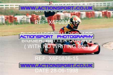 Photo: X6F0836-15 ActionSport Photography 28/06/1998 Manchester & Buxton Kart Club - Three Sisters, Wigan _3_JICA_JnrTKMNovice #89