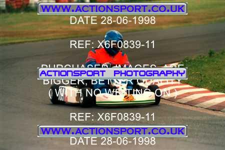 Photo: X6F0839-11 ActionSport Photography 28/06/1998 Manchester & Buxton Kart Club - Three Sisters, Wigan _7_125National_125Open #69