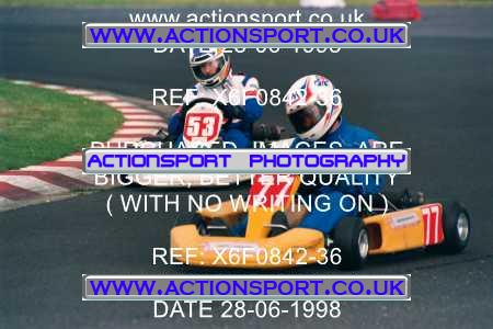 Photo: X6F0842-36 ActionSport Photography 28/06/1998 Manchester & Buxton Kart Club - Three Sisters, Wigan _1_SeniorTKM #53