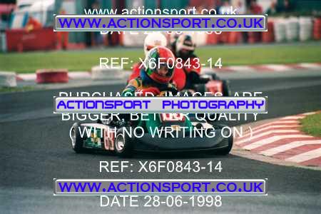 Photo: X6F0843-14 ActionSport Photography 28/06/1998 Manchester & Buxton Kart Club - Three Sisters, Wigan _1_SeniorTKM #68