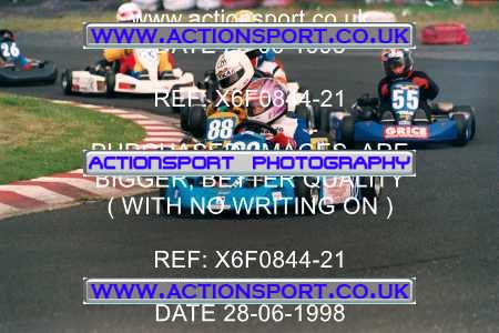 Photo: X6F0844-21 ActionSport Photography 28/06/1998 Manchester & Buxton Kart Club - Three Sisters, Wigan _2_JuniorTKM #60