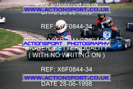 Photo: X6F0844-34 ActionSport Photography 28/06/1998 Manchester & Buxton Kart Club - Three Sisters, Wigan _2_JuniorTKM #26
