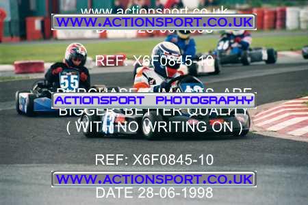 Photo: X6F0845-10 ActionSport Photography 28/06/1998 Manchester & Buxton Kart Club - Three Sisters, Wigan _2_JuniorTKM #55