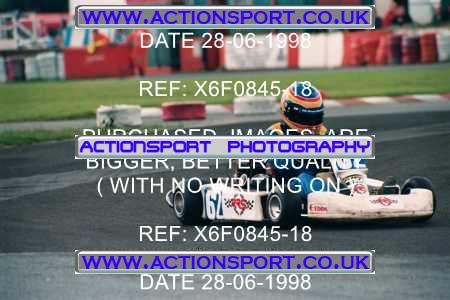 Photo: X6F0845-18 ActionSport Photography 28/06/1998 Manchester & Buxton Kart Club - Three Sisters, Wigan _2_JuniorTKM #62