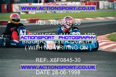 Photo: X6F0845-30 ActionSport Photography 28/06/1998 Manchester & Buxton Kart Club - Three Sisters, Wigan _2_JuniorTKM #60