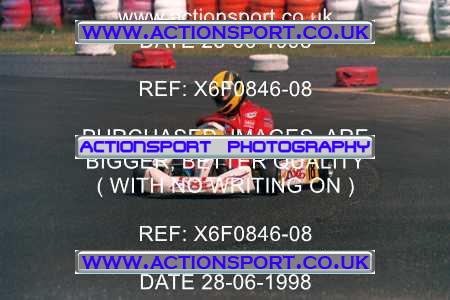 Photo: X6F0846-08 ActionSport Photography 28/06/1998 Manchester & Buxton Kart Club - Three Sisters, Wigan _3_JICA_JnrTKMNovice #18