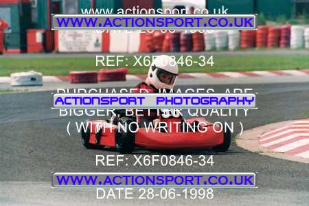 Photo: X6F0846-34 ActionSport Photography 28/06/1998 Manchester & Buxton Kart Club - Three Sisters, Wigan _3_JICA_JnrTKMNovice #90