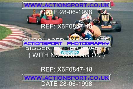 Photo: X6F0847-18 ActionSport Photography 28/06/1998 Manchester & Buxton Kart Club - Three Sisters, Wigan _4_Cadets #35
