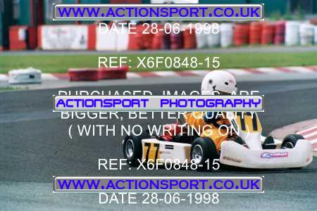 Photo: X6F0848-15 ActionSport Photography 28/06/1998 Manchester & Buxton Kart Club - Three Sisters, Wigan _4_Cadets #77