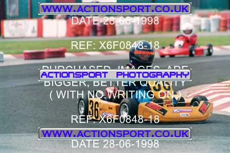 Photo: X6F0848-18 ActionSport Photography 28/06/1998 Manchester & Buxton Kart Club - Three Sisters, Wigan _4_Cadets #36