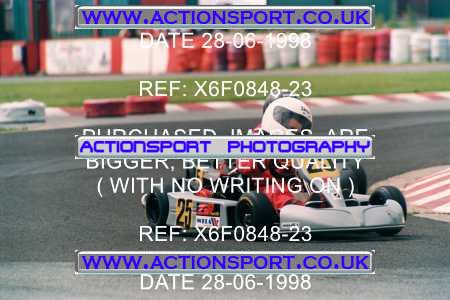 Photo: X6F0848-23 ActionSport Photography 28/06/1998 Manchester & Buxton Kart Club - Three Sisters, Wigan _4_Cadets #25