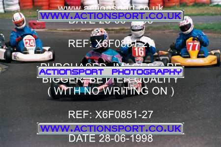 Photo: X6F0851-27 ActionSport Photography 28/06/1998 Manchester & Buxton Kart Club - Three Sisters, Wigan _1_SeniorTKM #16