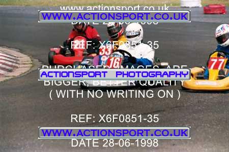 Photo: X6F0851-35 ActionSport Photography 28/06/1998 Manchester & Buxton Kart Club - Three Sisters, Wigan _1_SeniorTKM #16