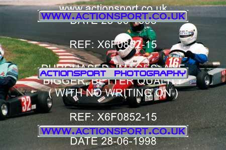 Photo: X6F0852-15 ActionSport Photography 28/06/1998 Manchester & Buxton Kart Club - Three Sisters, Wigan _1_SeniorTKM #16