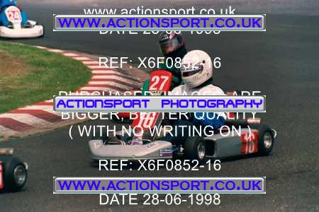 Photo: X6F0852-16 ActionSport Photography 28/06/1998 Manchester & Buxton Kart Club - Three Sisters, Wigan _1_SeniorTKM #16