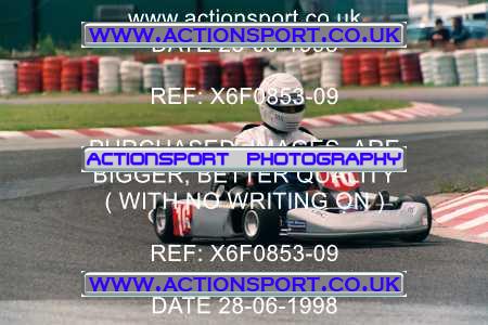 Photo: X6F0853-09 ActionSport Photography 28/06/1998 Manchester & Buxton Kart Club - Three Sisters, Wigan _1_SeniorTKM #16