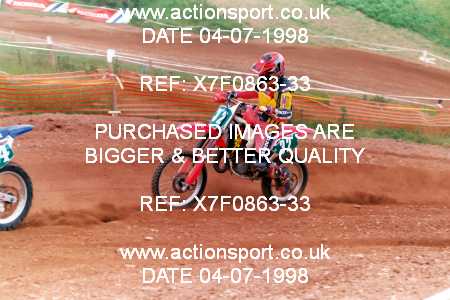 Photo: X7F0863-33 ActionSport Photography 04/07/1998 South Somerset SSC Festival of MX - Enmore  _3_100s #32