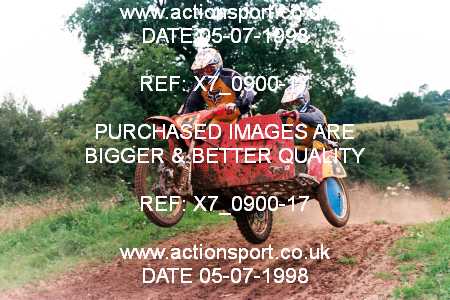 Photo: X7_0900-17 ActionSport Photography 05/07/1998 AMCA Meersbrook MC - Warmingham Lane  _3_Sidecars #8