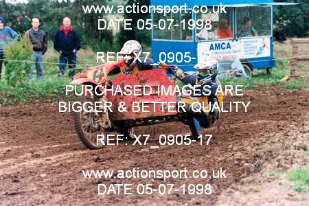 Photo: X7_0905-17 ActionSport Photography 05/07/1998 AMCA Meersbrook MC - Warmingham Lane  _3_Sidecars #8