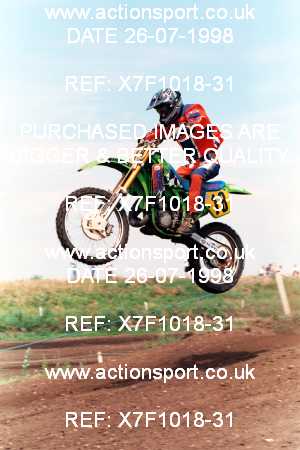 Photo: X7F1018-31 ActionSport Photography 26/07/1998 AMCA Essex MCC - Mildenhall _3_125Juniors #18