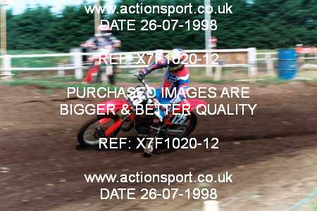 Photo: X7F1020-12 ActionSport Photography 26/07/1998 AMCA Essex MCC - Mildenhall _3_125Juniors #125