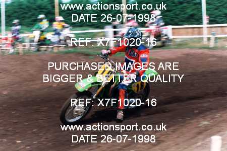 Photo: X7F1020-16 ActionSport Photography 26/07/1998 AMCA Essex MCC - Mildenhall _3_125Juniors #18