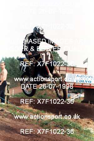 Photo: X7F1022-36 ActionSport Photography 26/07/1998 AMCA Essex MCC - Mildenhall _4_250-750Juniors #72