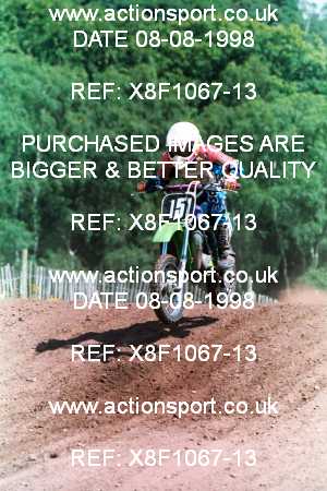 Photo: X8F1067-13 ActionSport Photography 08/08/1998 ACU BYMX National West Mids YMC - Hawkestone Park _2_60s #151