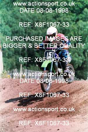 Photo: X8F1067-33 ActionSport Photography 08/08/1998 ACU BYMX National West Mids YMC - Hawkestone Park _2_60s #151