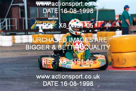 Photo: X8_1151-05 ActionSport Photography 16/08/1998 Hunts Kart Club TKM Festival - Kimbolton  _3_SeniorTKM-0Plate #40