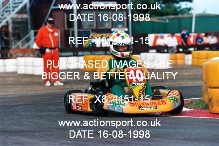 Photo: X8_1151-15 ActionSport Photography 16/08/1998 Hunts Kart Club TKM Festival - Kimbolton  _3_SeniorTKM-0Plate #40