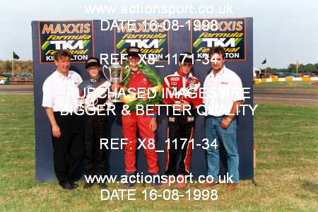 Photo: X8_1171-34 ActionSport Photography 16/08/1998 Hunts Kart Club TKM Festival - Kimbolton  _6_Podiums : Unsorted