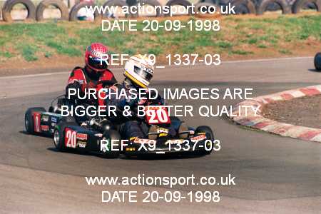 Photo: X9_1337-03 ActionSport Photography 20/09/1998 Shenington Kart Club  _5_SeniorTKM #20