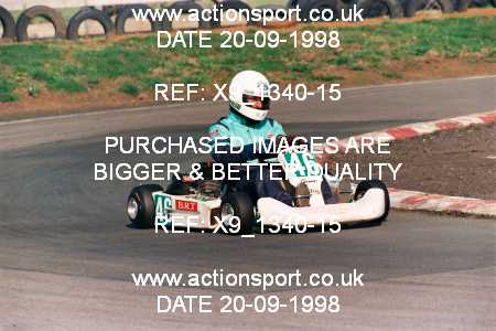 Photo: X9_1340-15 ActionSport Photography 20/09/1998 Shenington Kart Club  _4_100C #46