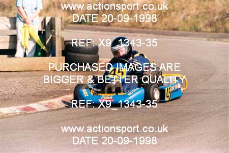 Photo: X9_1343-35 ActionSport Photography 20/09/1998 Shenington Kart Club  _2_125National #45