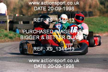 Photo: X9_1344-13 ActionSport Photography 20/09/1998 Shenington Kart Club  _2_125National #11