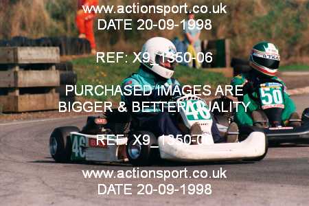 Photo: X9_1350-06 ActionSport Photography 20/09/1998 Shenington Kart Club  _4_100C #46