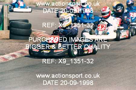 Photo: X9_1351-32 ActionSport Photography 20/09/1998 Shenington Kart Club  _5_SeniorTKM #20