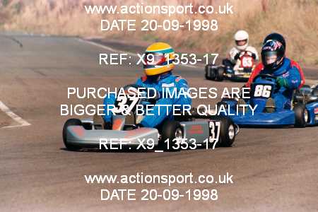 Photo: X9_1353-17 ActionSport Photography 20/09/1998 Shenington Kart Club  _5_SeniorTKM #37