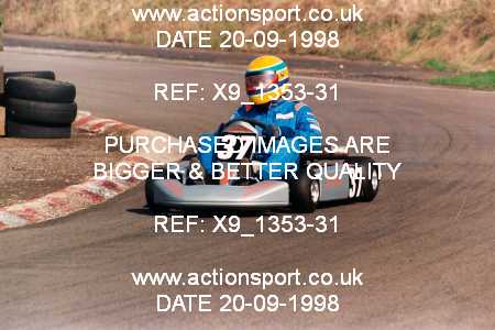 Photo: X9_1353-31 ActionSport Photography 20/09/1998 Shenington Kart Club  _5_SeniorTKM #37