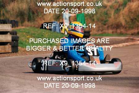 Photo: X9_1354-14 ActionSport Photography 20/09/1998 Shenington Kart Club  _5_SeniorTKM #37